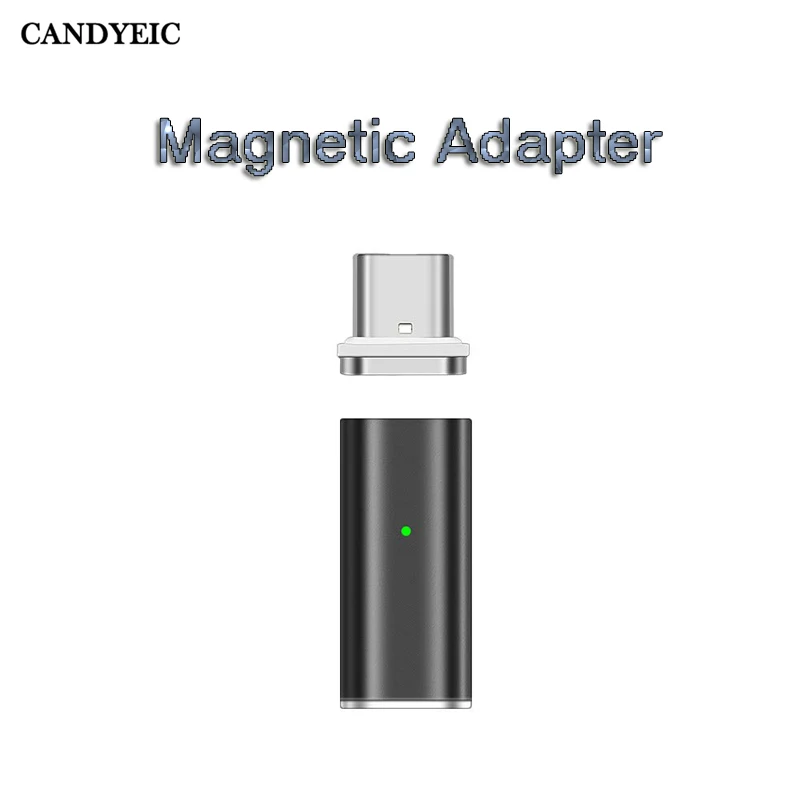CANDYEIC usb type-C Магнитный адаптер для huawei Nova/2 Plus P10 Plus Mate10/9 Pro P9/Plus MLA-AL10 G9plus Honor 9 V9 8 V8 Note8