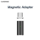 Магнитный адаптер CANDYEIC USB Type-C для Huawei Honor SAMSUNG SONY LG, магнитный кабель для Xiaomi Redmi VIVO OPPO, магнитное зарядное устройство