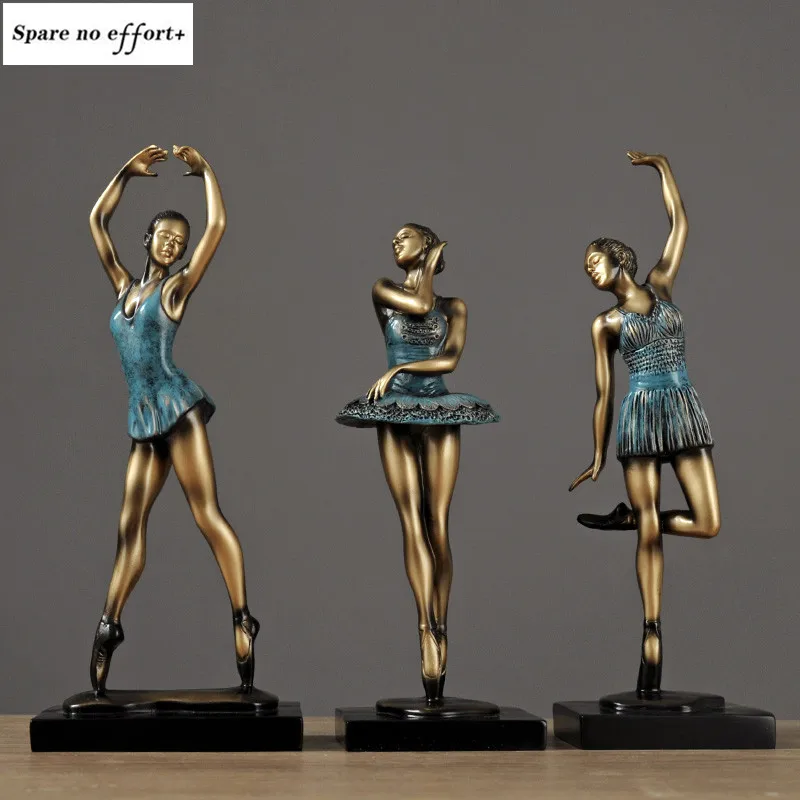 

Abstract Resin Dancing Girl Statue Girlfriend Sculpture Art Character Gift Craft Ornament Bedroom Decoration