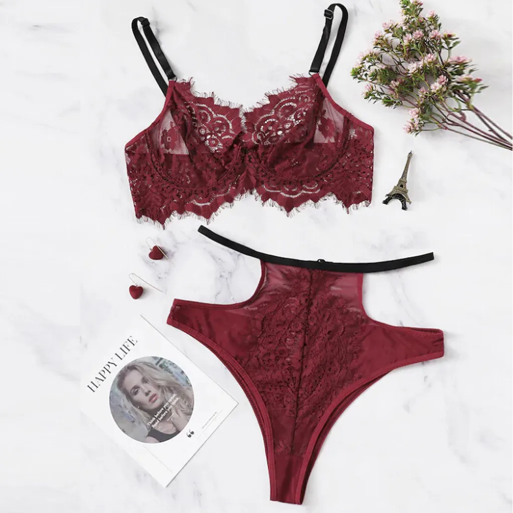 Женское сексуальное нижнее белье кружевные Трусы стринги с цветочным принтом