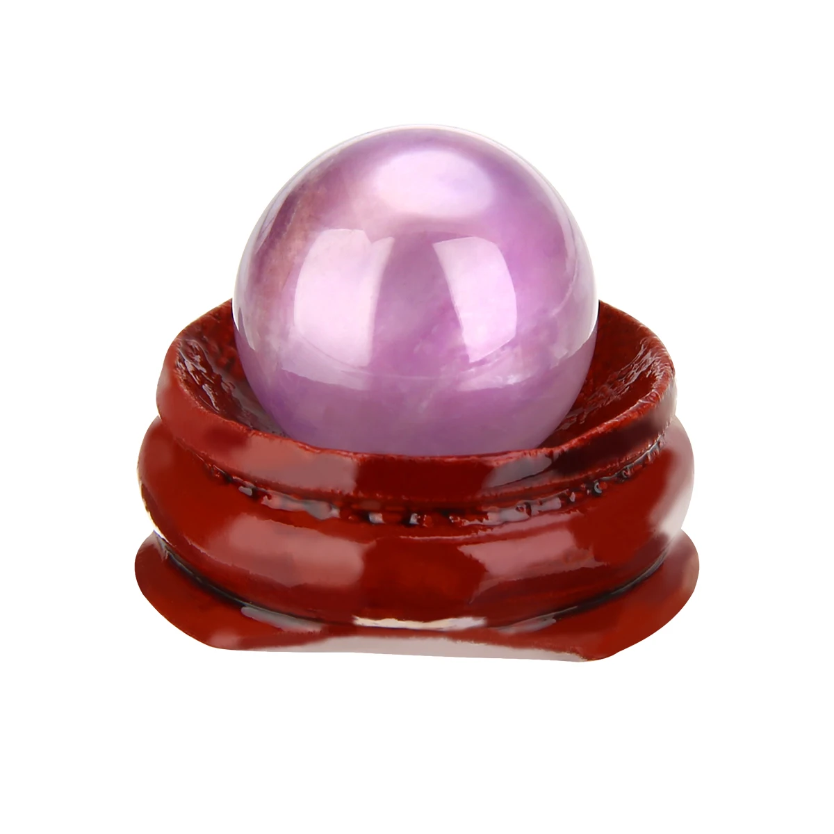 20 мм натуральный аметист Кварцевый шар Целебный Камень с подставкой прекрасные