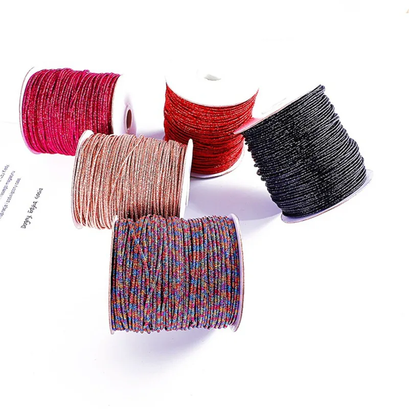 

Julie Wang 5 Meters 2mm Alloy Wire Cord Multicolor For Necklace Bracelet String Jewelry Making Accessory