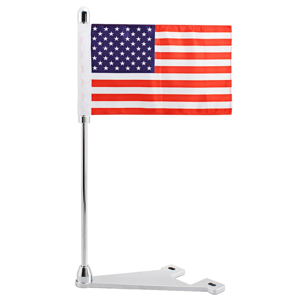 

USA Flag Luggage Rack Mounting Flag Pole Motorcycle Decorative Accessories For Harley Touring Road King Ultra Limited 2014-2019