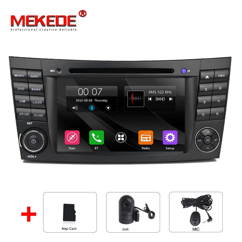 CAR DVD DVR Два din 7 дюймов dvd-плеер автомобиля для Mercedes Benz/E-Class/W211/E300/ CLK/W209/CLS/W219/G-Class/W463 Canbus Радио GPS навигации FM - Цвет: CAR DVD DVR