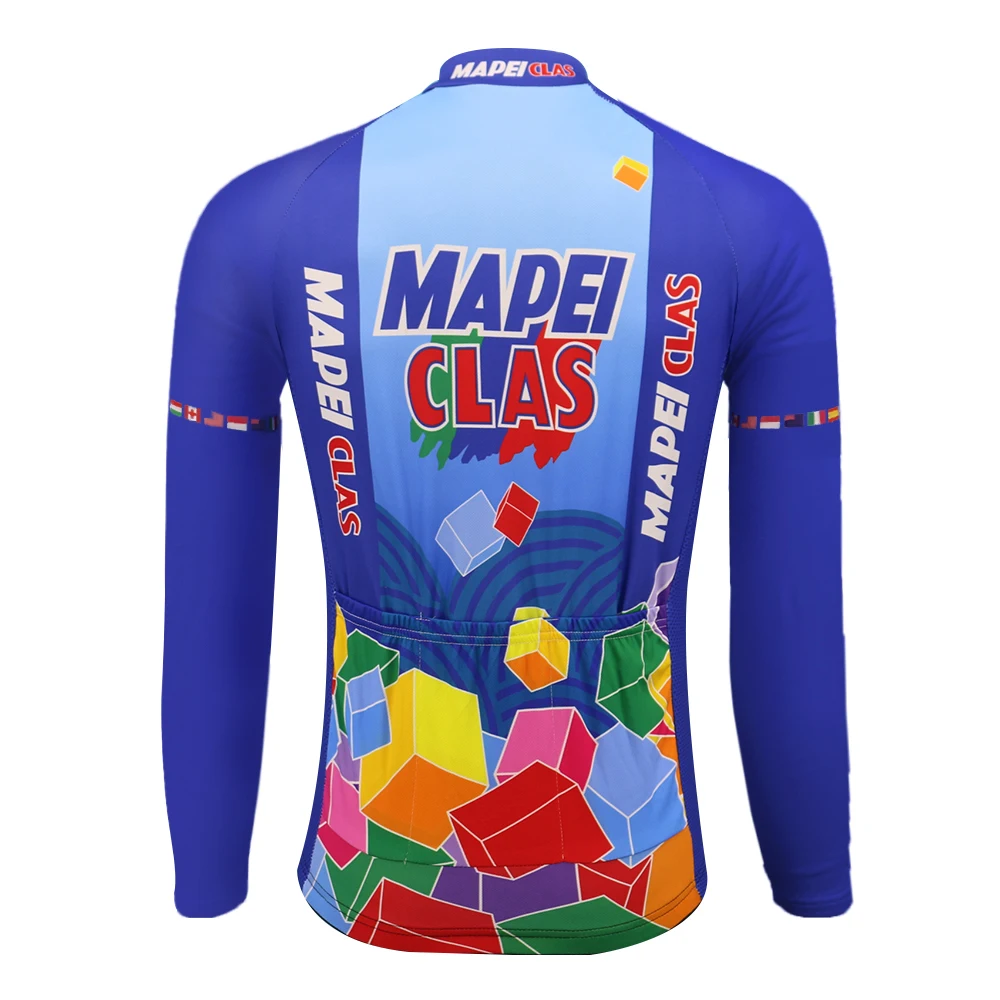 Mapei велокофты Зимние флисовые и без флиса мужские с длинным рукавом Теплые Одежда для велоспорта Майо ciclismo mtb