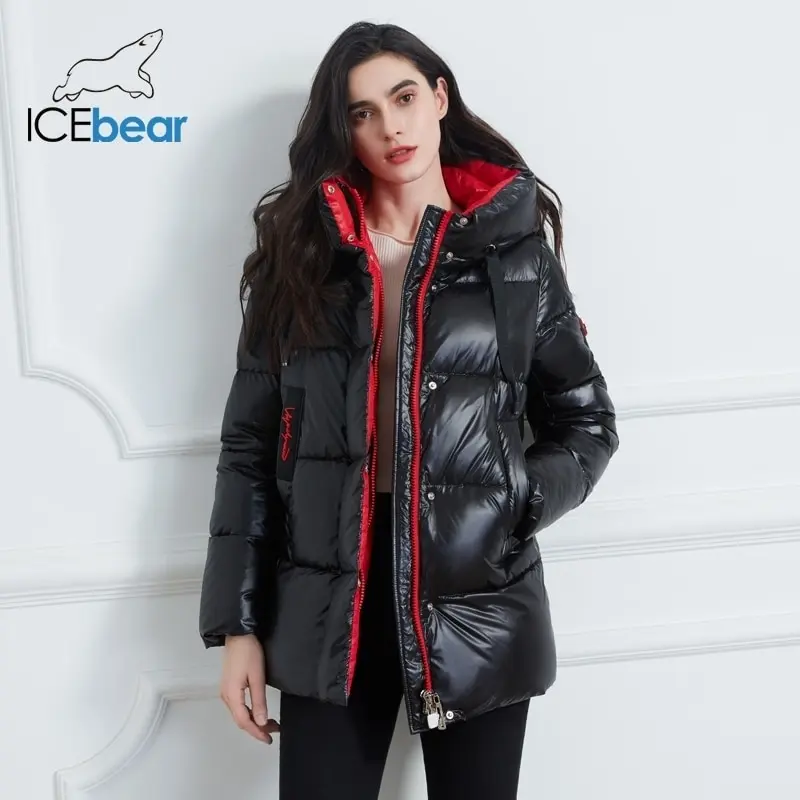 ICEbear 2020 новая зимняя куртка высокого качества с капюшоном пальто женские модные