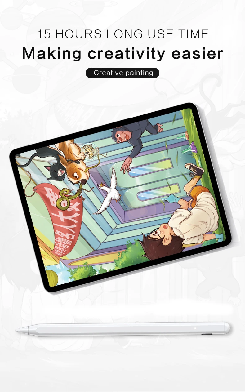 

For iPad Pencil with Palm Rejection Active Stylus Pen for Apple Pencil 2 iPad Pro 11 12.9 2020 2018 2019 Air 4 7th 8th 10th JT10