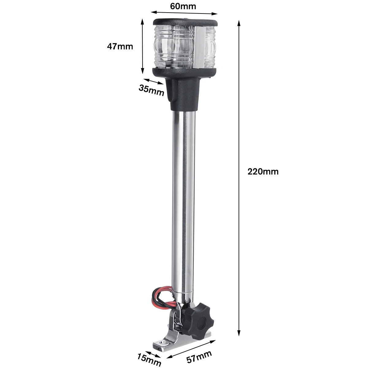 Складной складной светодиодный светильник-навигатор для яхт лодок кормовых