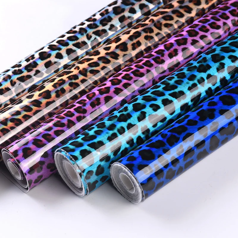 50*138 см симфония зеркало Леопард искусственная кожа ткань ПВХ глянцевое для