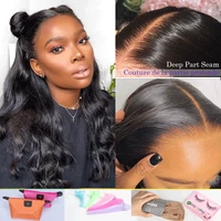 black pearl body wave lace front wig 360 lace fronal wig pre plucked lace front human hair wigs for women hd lace frontal wig