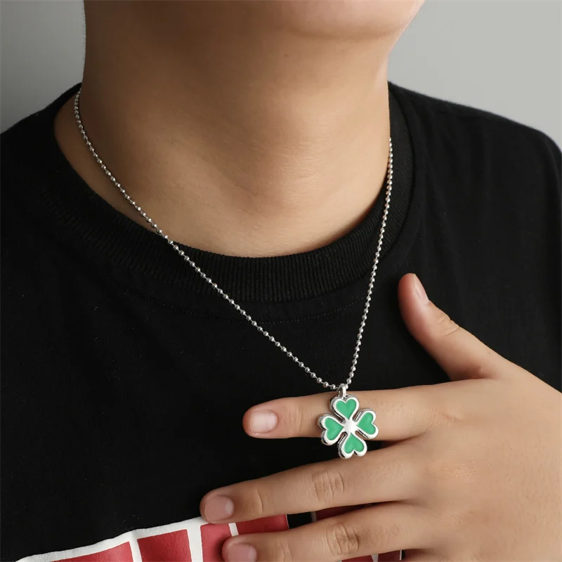 Аниме Токийские мстители Ожерелье Хинаты Тачибаны с подвеской в виде четырехлистного клевера для женщин и девочек.