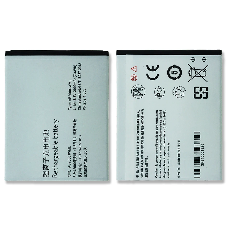 2000 мАч AB2000JWML Аккумулятор для Philips Xenium S337 CTS337 мобильный телефон+ номер отслеживания