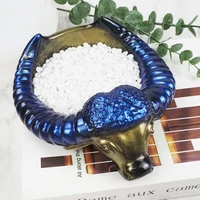 bull head ashtray resin mold silicone epoxy wild animal mold for living room and office desktop decoration