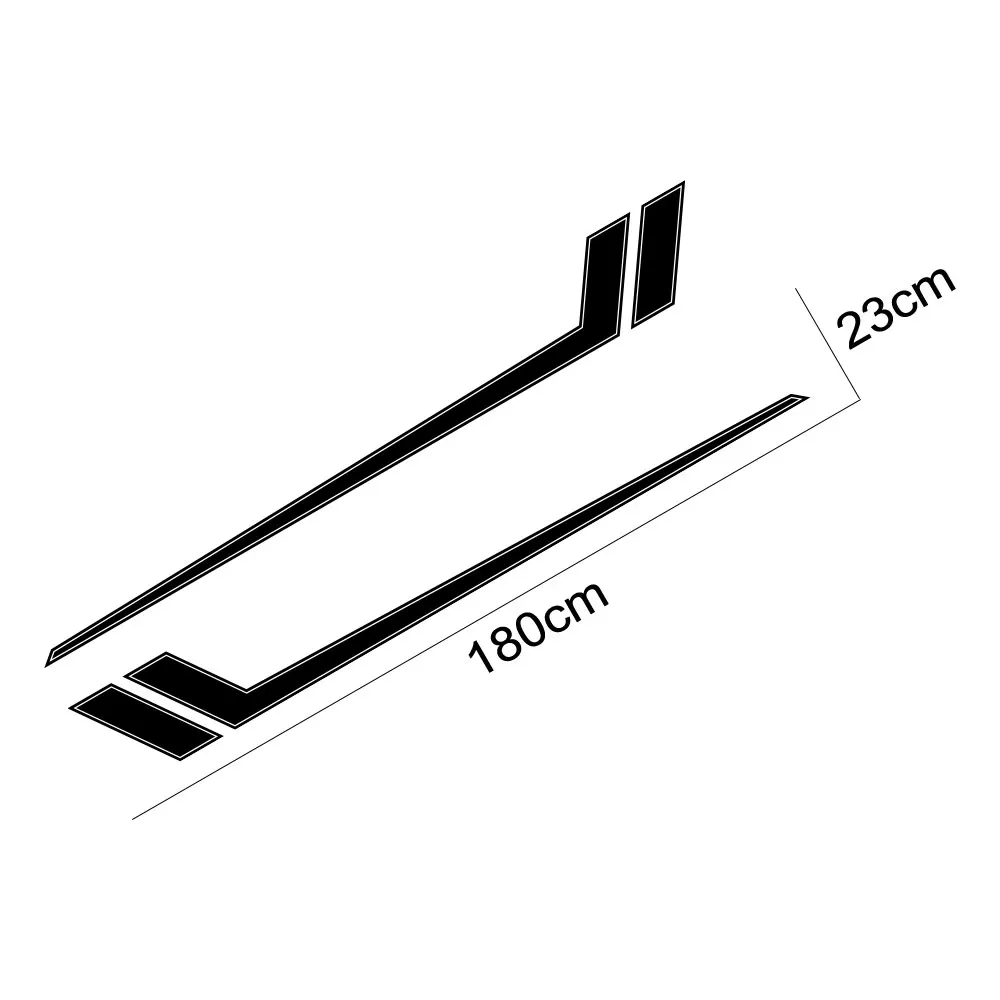 

Car Door Side Skirt Stripes Decals For Ford F Series F150 250 350 Pickup Sticker Truck Vinyl Custom Decor Cover Auto Accessories