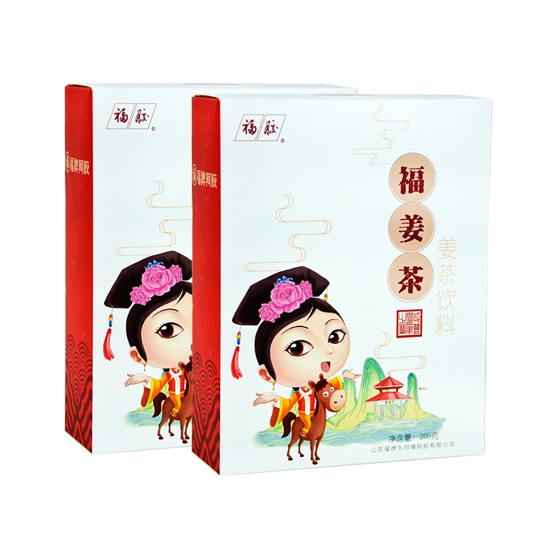 

Blessing gelatin 200 g * 2 boxes of donkey-hide gelatin old ginger tea brown sugar and ginger ginger tea drinks tea