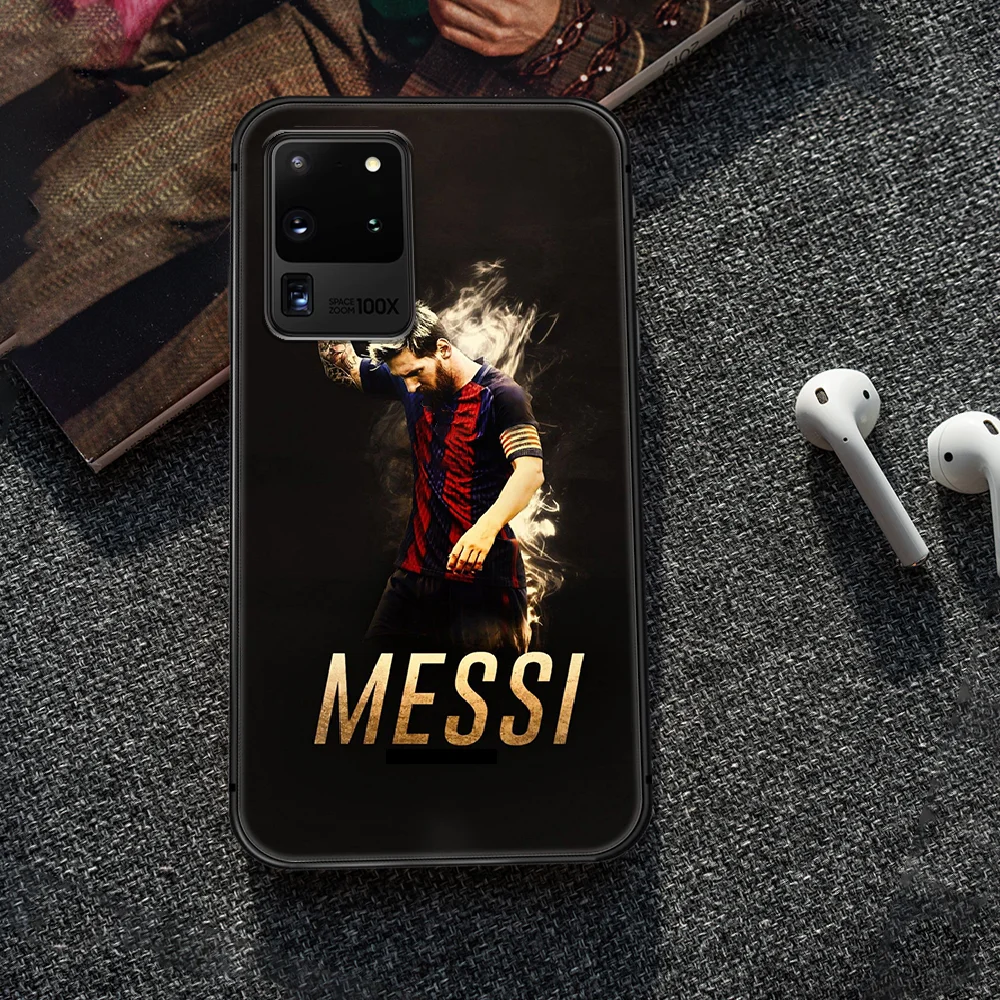 

Football superstar messi Phone Case Cover Hull For Samsung Galaxy S 7 8 9 10 e 20 FE edge uitra plus Note 9 10 20 black Coque