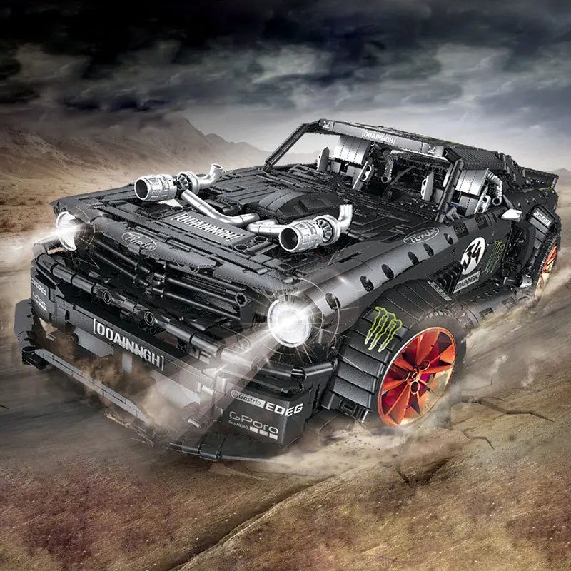 Техническая серия гоночный автомобиль 1965 Ford Mustang Hoonicorn технические