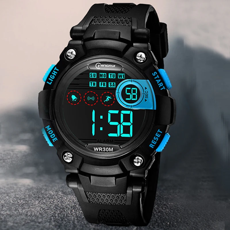 

Boys Sport Wrist Watch For Children Digital Watches Shock Waterproof Chronograph LED Alarm Electronic Watch Student Kids Clock