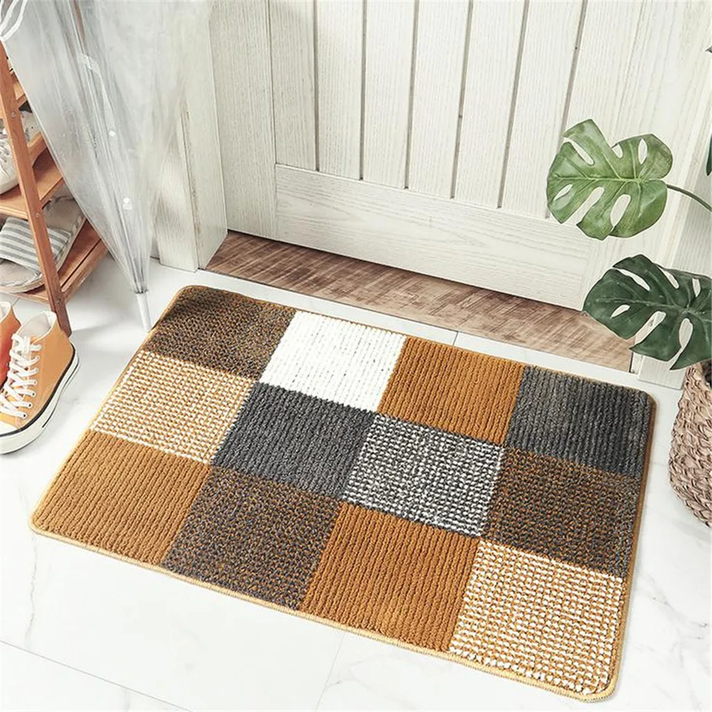 Толстый флокирующий домашний коврик износостойкий напольный для гостиной