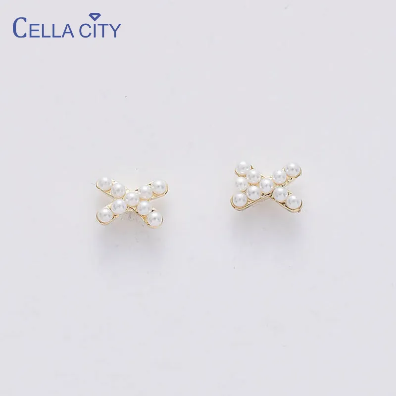 Целлюлозные серьги в форме Креста из серебра 925 пробы Модные Изящные Ювелирные