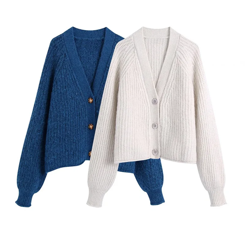 

Женский вязаный кардиган с пуговицами PRIMADONNA, свободный свитер с длинным рукавом, винтажная верхняя одежда