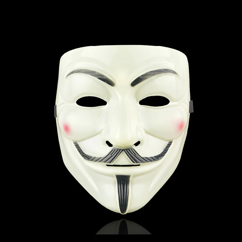 Вечерние Косплэй V for Vendetta хакер анонимные маска Гай Фокс Хэллоуин Рождество для