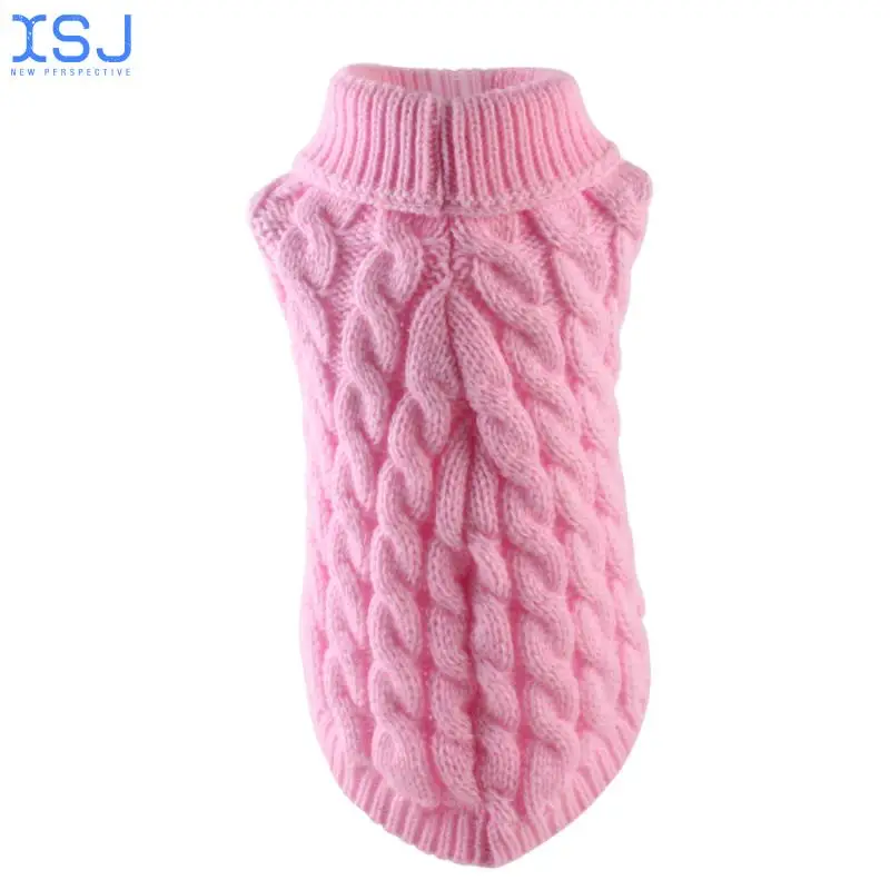 

1 Piece of Puppy Turtleneck Sweater Dog Jacket Sweater Knit Sweater Pet Clothes Small Dog Pet Dog Clothes Warm Jumpsuit