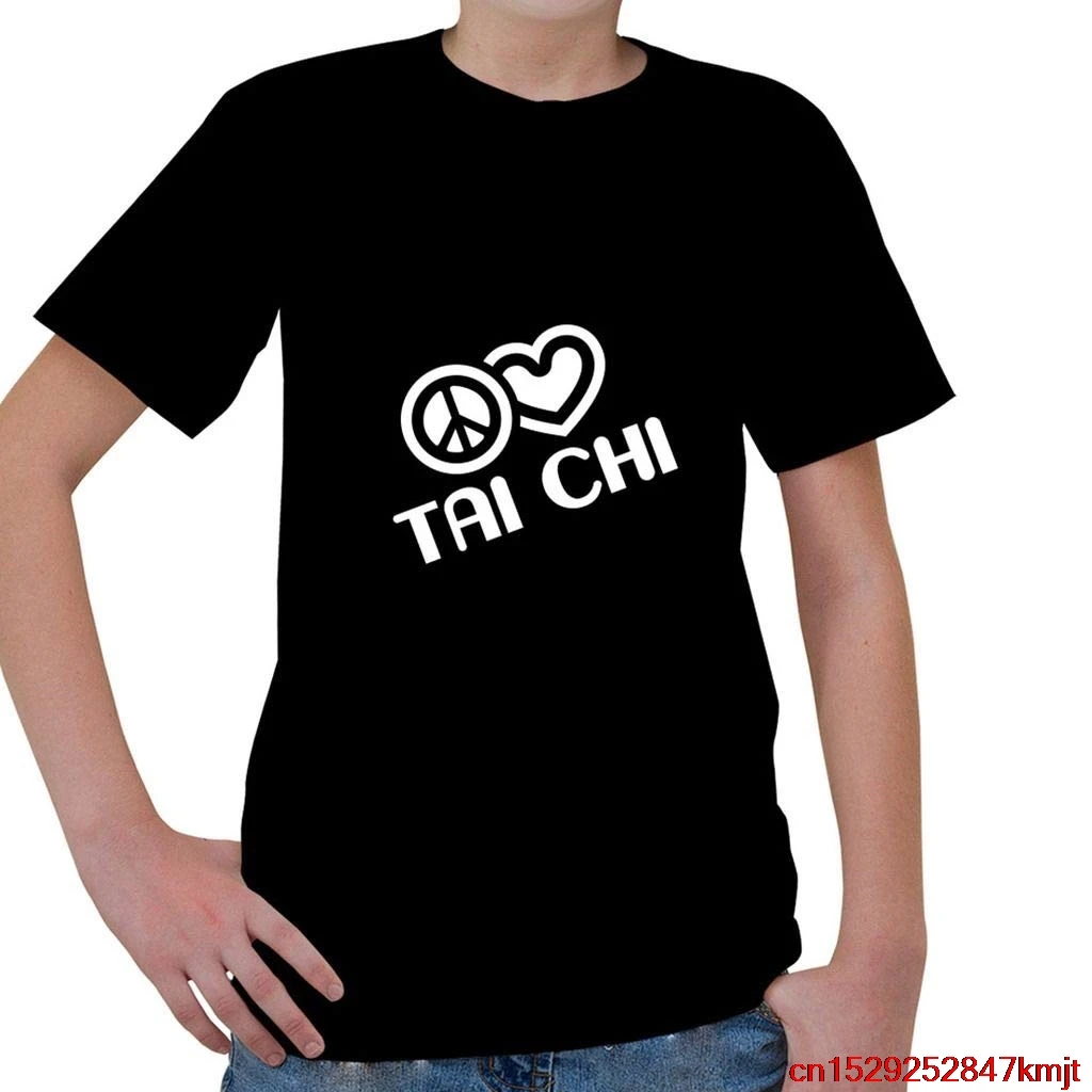 Спортивная детская футболка с короткими рукавами FGHFG Peace Love TAI CHI|Мужские футболки|