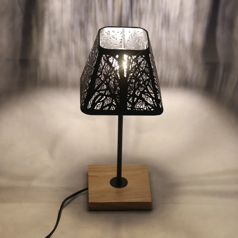 Современные настольные лампы OYGROUP черный железный декоративный светильник с