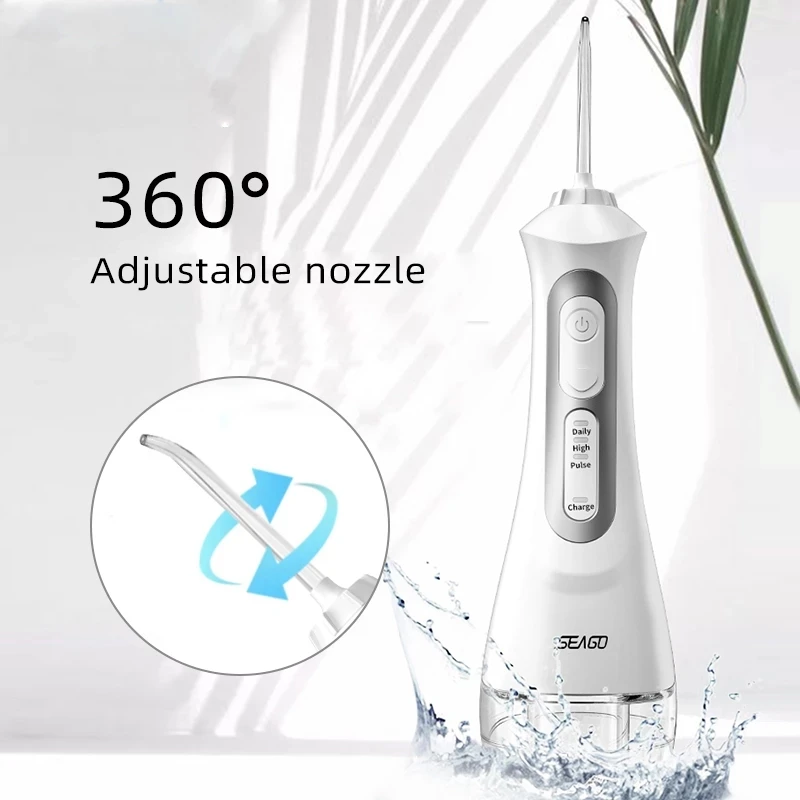 Портативный водный Флоссер SEAGO USB перезаряжаемый IPX7 стоматологический резервуар