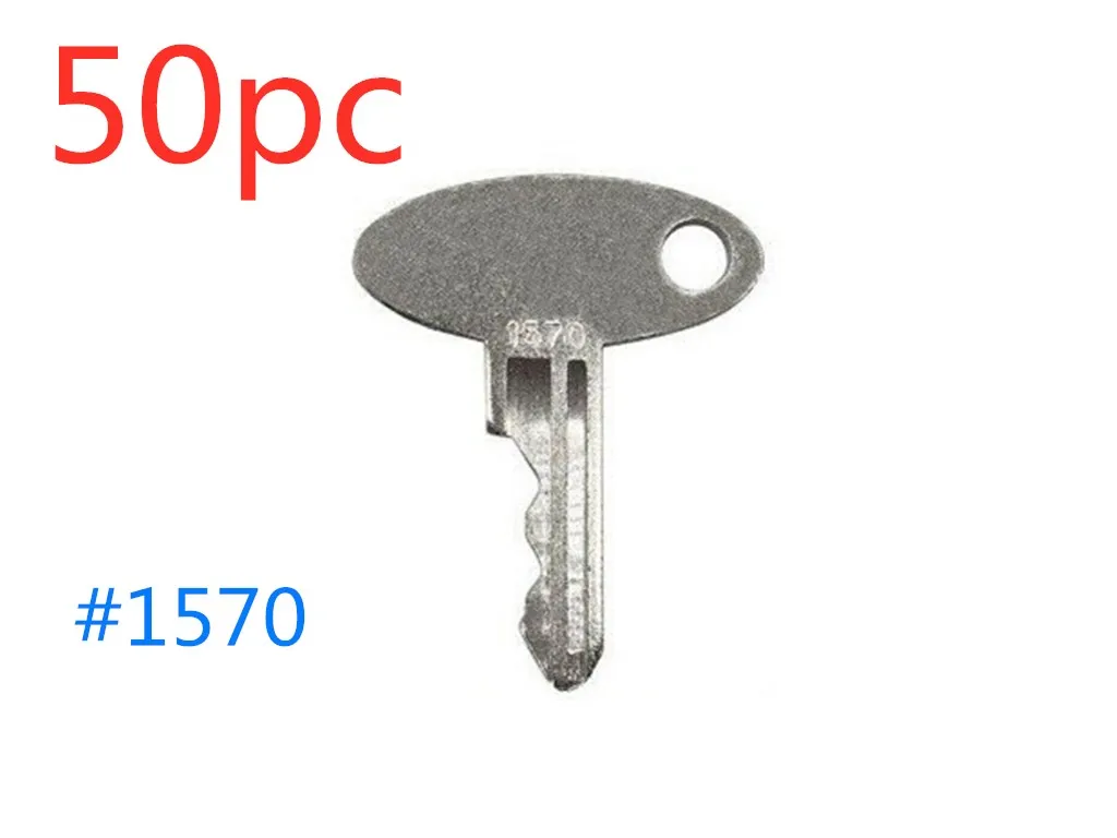 

50pc key For Ford New Holland Tractor Yushin Seiki Shibaura Perkins 1520 1530 1570 1630 1715 1925 2120 3415 TC25