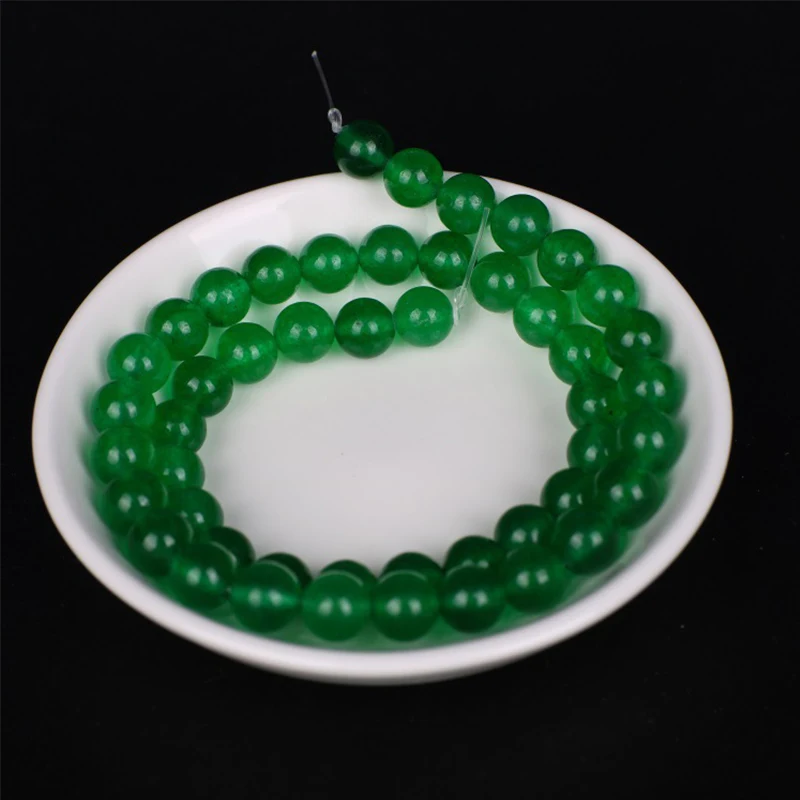 

26 Colors Smooth Natural Stone Jasper Beads Chalcedony Jades Round Loose Beads DIY Bracelet For Jewelry Making 15 Inch