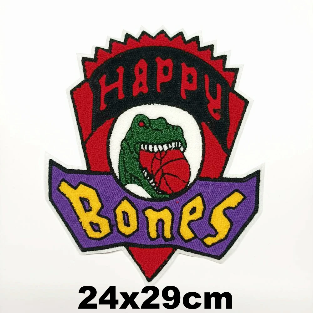 

Apparel large embroidery big dinosaur patch for clothing AM-3137