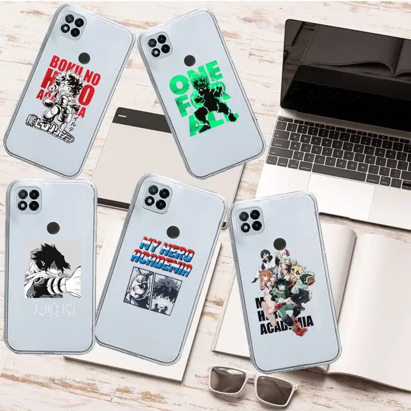 

My hero academia Japan anime Phone Case Transparent for Xiaomi redmi note 8 9 10 11 t lite pro ultra mix 4 k40