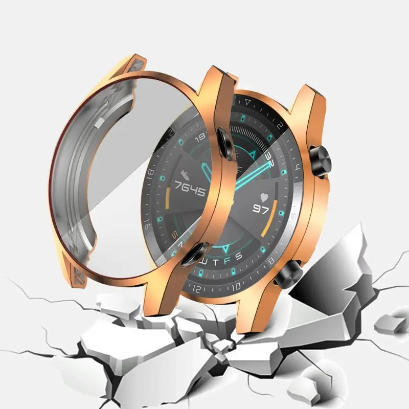 Защитный чехол из ТПУ с полным покрытием защитная рамка для Huawei Watch GT2 46 мм