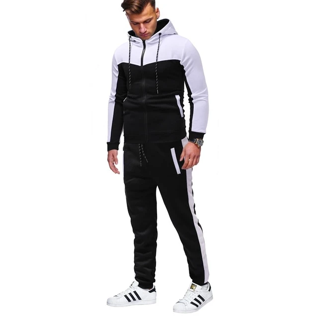 

2021 New Men's Fashion Hoodie Sportswear Men Clothes Jogging Casual Tracksuit Mens Running Sport Suits Sweatshirt+Pant 2Pcs Sets
