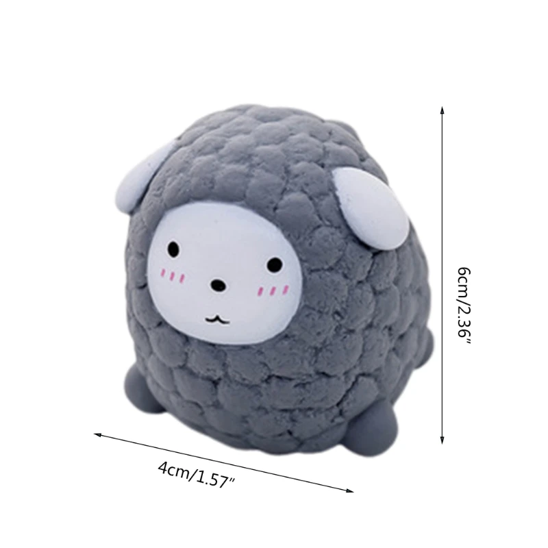 

97BE Squeeze out the Sound Pressure Relief Toy Soft Sheep Bath Toys in Fun for Kids Small Squishy Easy to Carry