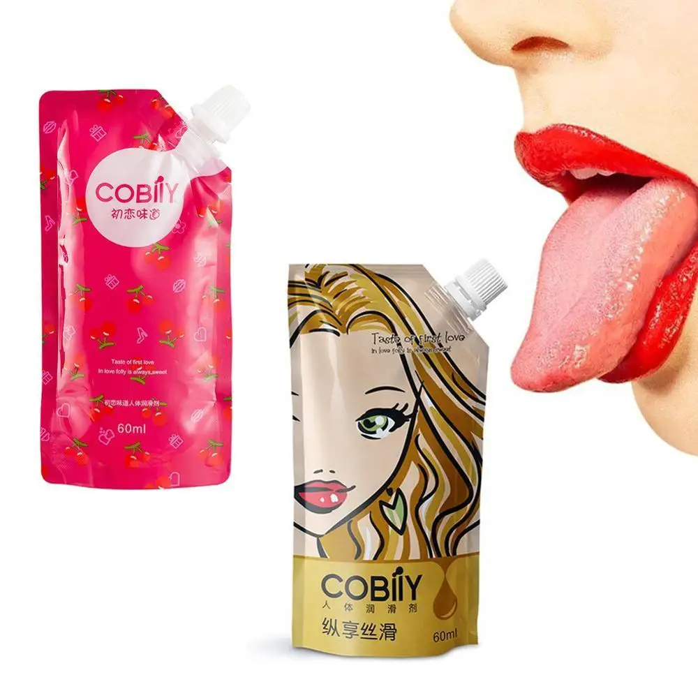 Клубничный крем вкус оральный секс на водной основе съедобная смазка для геев