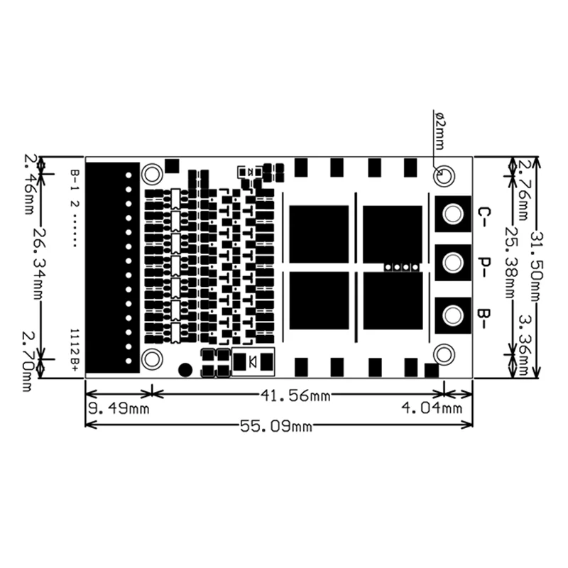 Зарядный Модуль BMS 6S 7S 8S 9S 10S 11S 12S 13S 35A 50A 80A 150A защитный блок литий-ионных