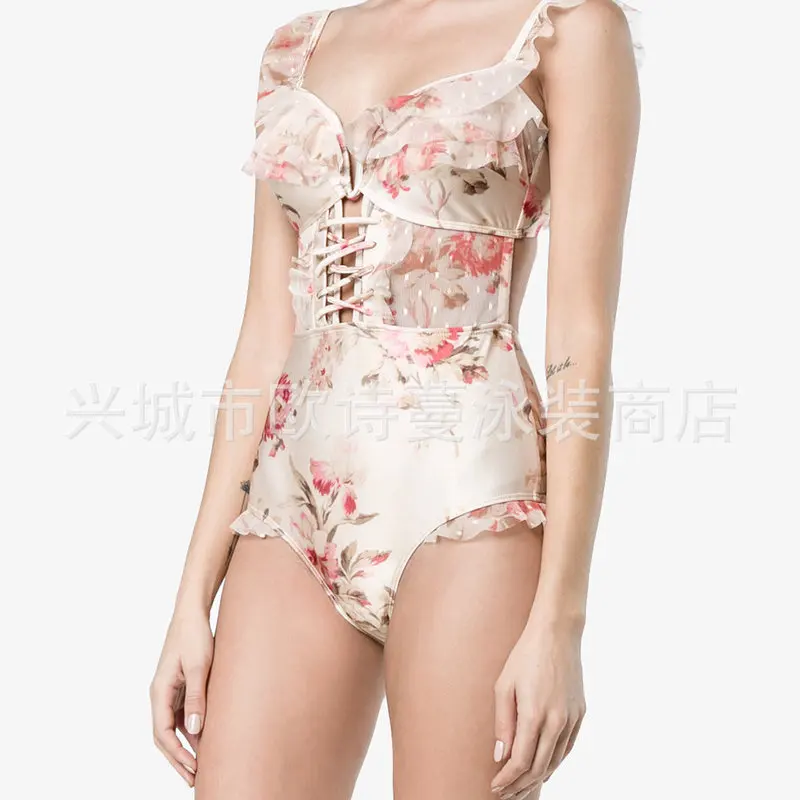 Женские купальные костюмы купальник Женский цельный кружевные прозрачные