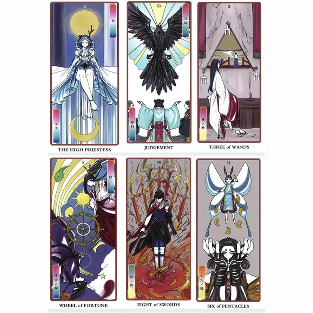 Полная колода японский миф Tarot палубная карта s чтение будущего tarot настольная
