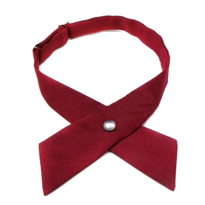 Регулируемый галстук-бабочка для мужчин и женщин однотонный Повседневный