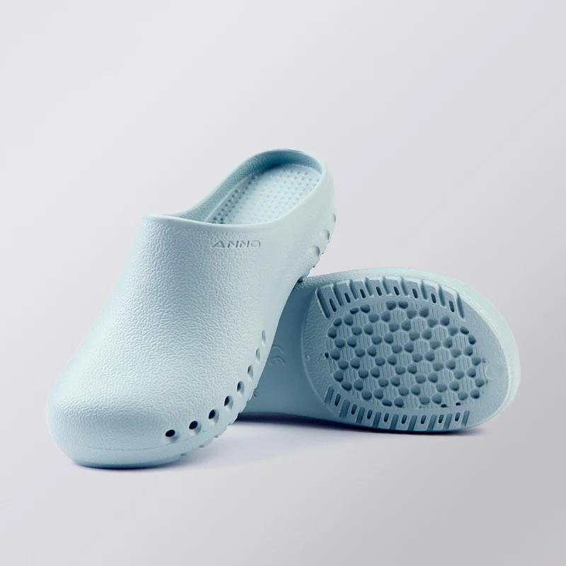 Light Blue Медицинская обувь из ЭВА; ортопедическая обувь с эффектом потертости для диабетиков; рабочие тапочки для медсестры; обувь для кормления; медицинская обувь - Цвет: Light Blue