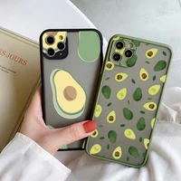 fruit for iphone 13 12 mini 11 pro max 7 8 plus se 2020 xr x xs max cartoon plain green avocado phone case hard tpu back cover