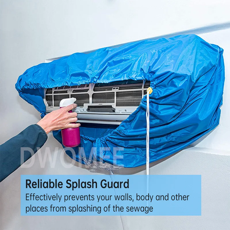 Split Air Conditioning Cleaning Cover with Water Pipe and brushes Waterproof Air Conditioner Service Bag Dust Washing Clean Bag