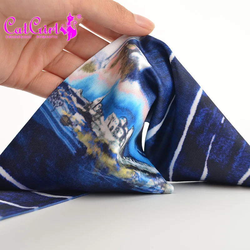 Womens striped stockings jacquard pantyhose spring and autumn Japanese fashion blue underpants ladies