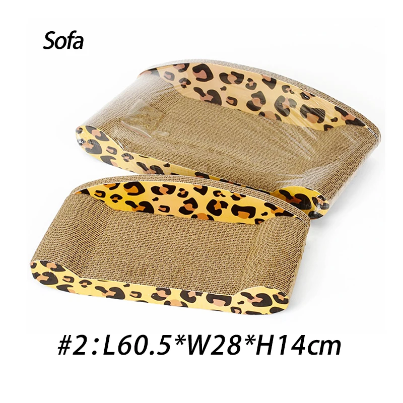 sofa L1 Роскошные кошачьи игрушки скретч доска-планшет Когтеточка котенок гофрированный бумажный коврик кошки скребок для ногтей коврик матрас подарок органический Catnip - Цвет: sofa L1