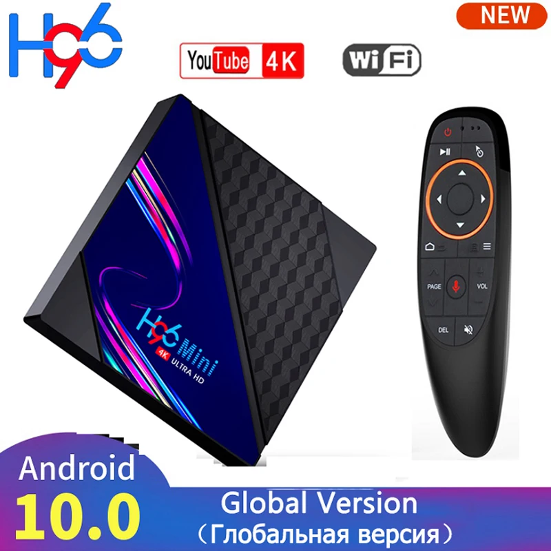 ТВ-приставка H96 Mini с Android 10 0 2 Гб ОЗУ 16 ГБ четыре ядра 1080p 4K Wi-Fi Google Play Youtube медиаплеер