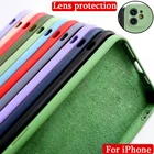 Оригинальный Роскошный чехол из жидкого силикона для Apple iPhone 11 12 Pro Max mini 7 8 6 6S Plus XR X XS MAX SE 2020 противоударный чехол