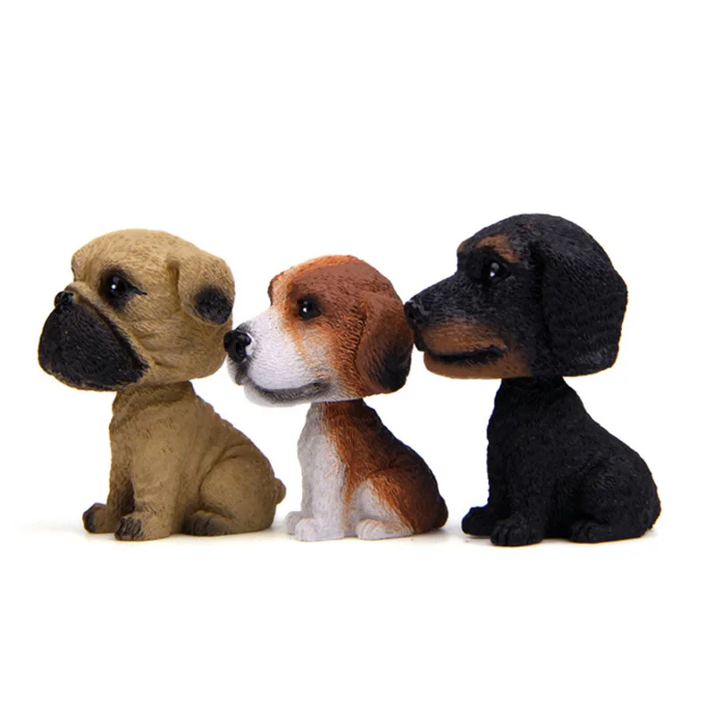 Миниатюрная 3D Головка поплавок для Выкидной собаки французское искусственное